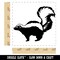Smelly Striped Skunk Square Rubber Stamp for Stamping Crafting